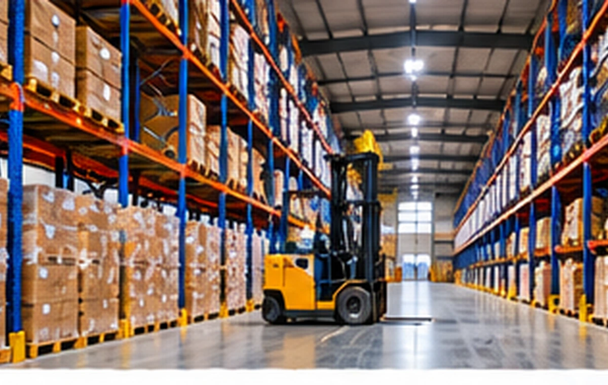 İzmir antrepo depo rafları ve forklift operasyonu